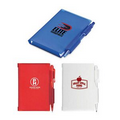 Hard Cover Mini Notepad w/ Pen